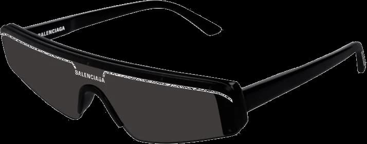 Lunettes de soleil Balenciaga Eyewear Extreme BB0003S Masque demi-cerclé vue 3