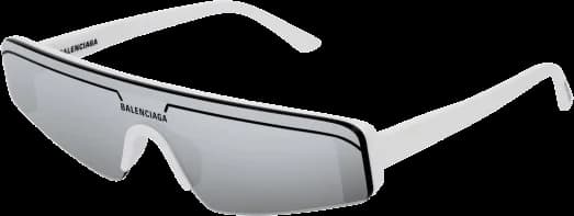 Balenciaga Eyewear Extreme BB0003S Semi-Rimmed Mask Sunglasses vue 2