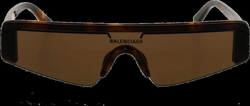 Balenciaga Eyewear Extreme BB0003S Semi-Rimmed Mask Sunglasses vue 2