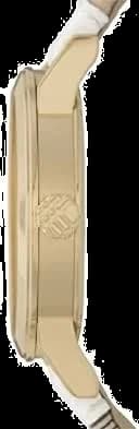 Gros plan sur le cadran blanc de la Burberry BU9015