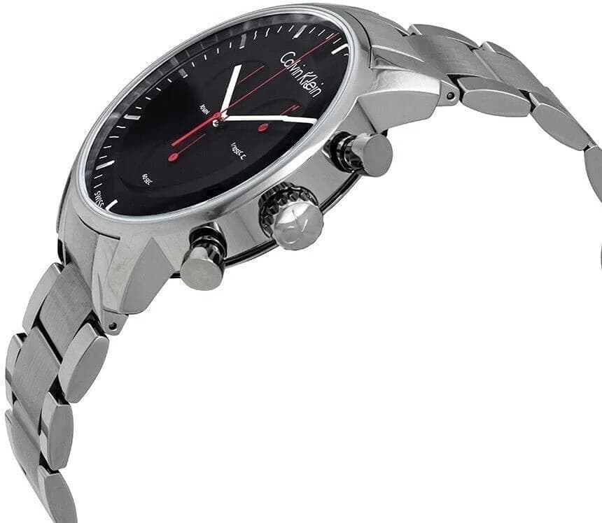 Montre Homme Calvin Klein K2G27141 City en Acier Inoxydable et Cadran Noir vue 5