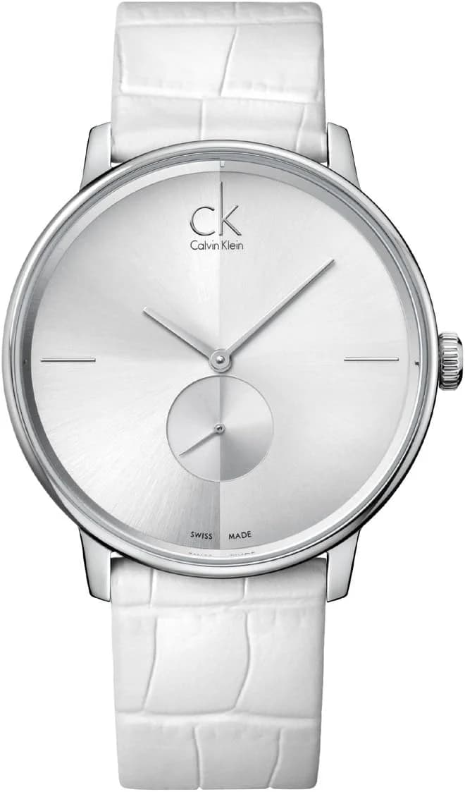Montre Calvin Klein K2Y211K6 Bracelet en Cuir Blanc