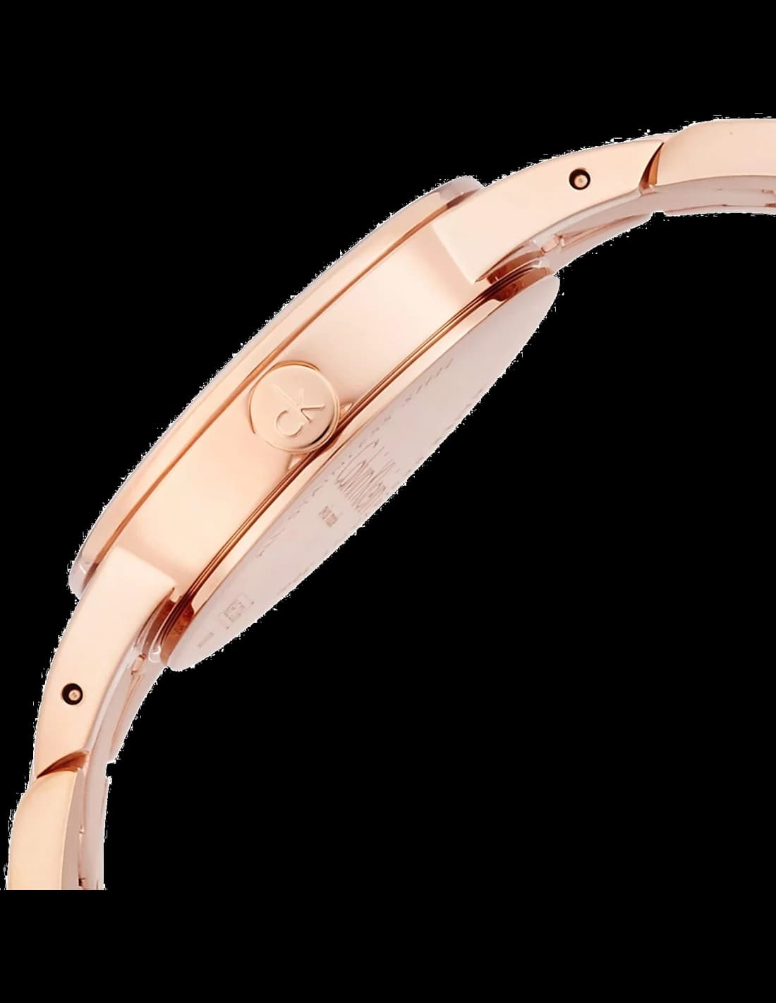 Gros plan sur le cadran argent de la Calvin Klein K6E23646