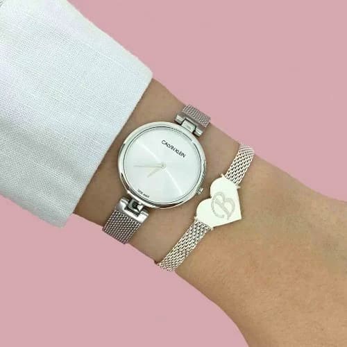 Maillons et fermoir du bracelet acier, Calvin Klein K8G23126