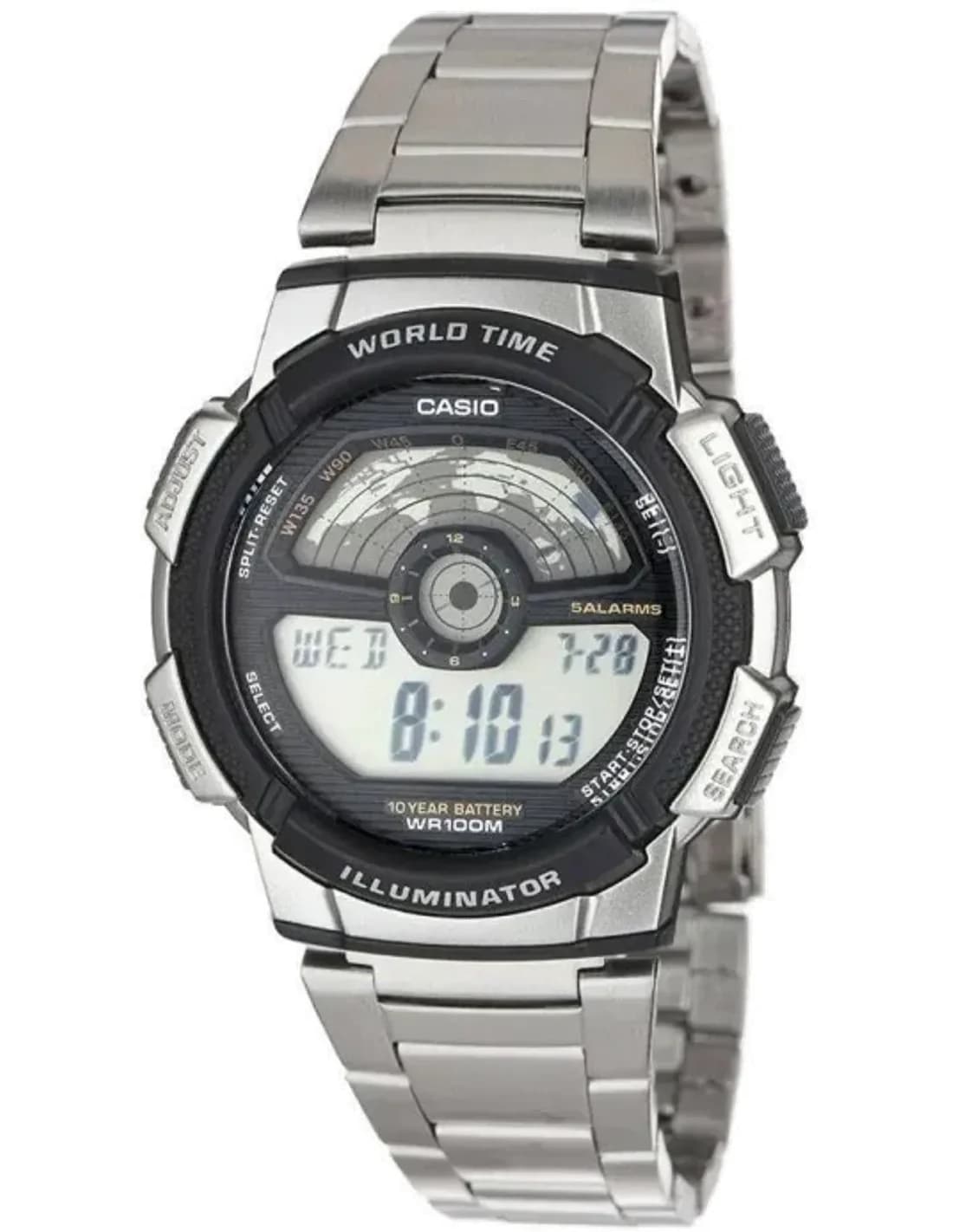 Montre Homme Casio AE-1100WD-1AVEF Argent vue 2
