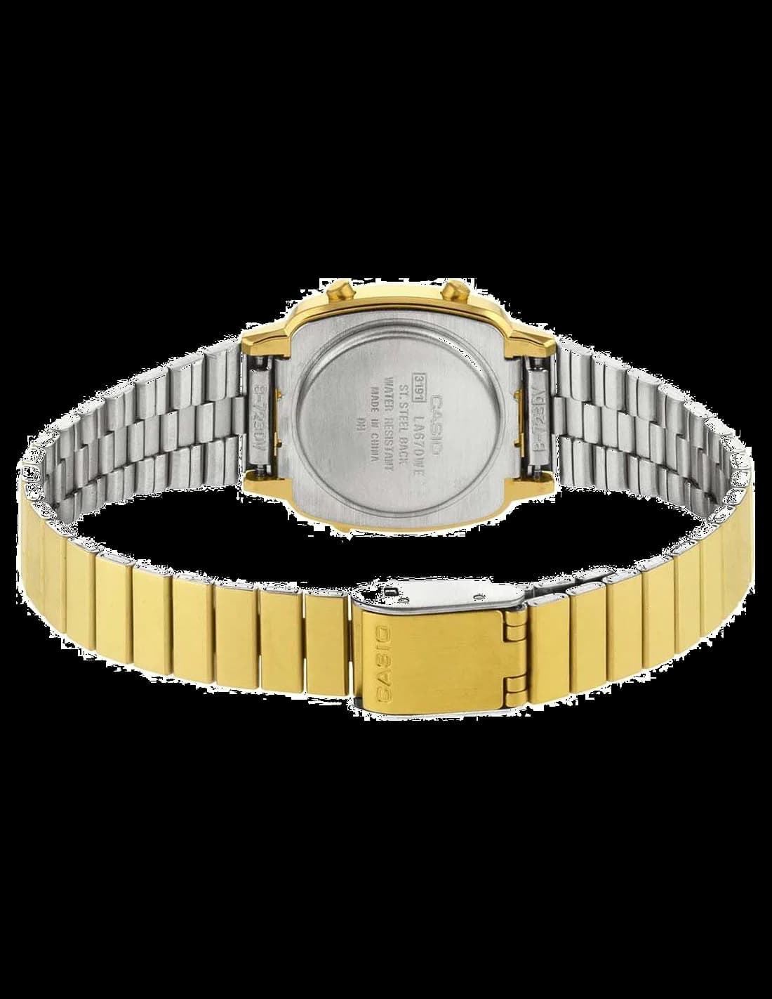 Maillons et fermoir du bracelet acier, Casio LA670WEGA-9EF