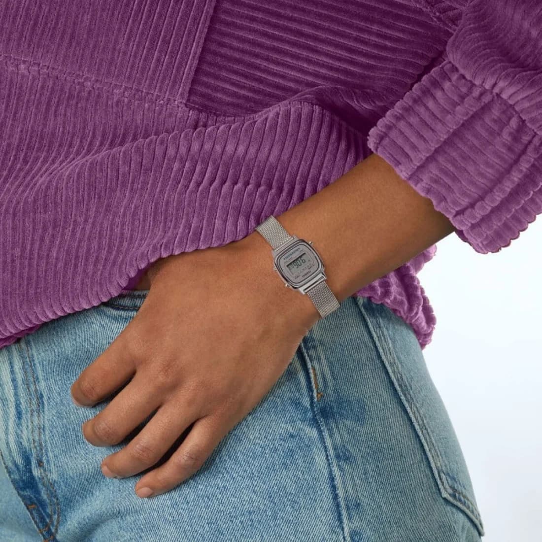 Maillons et fermoir du bracelet acier, Casio LA670WEM-7EF