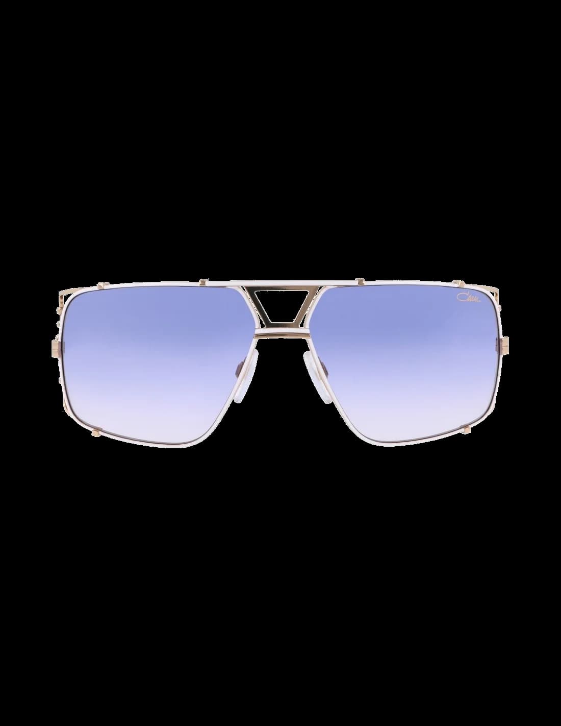 Lunettes de soleil Cazal Legends 9093 004 blanches/or vue 3