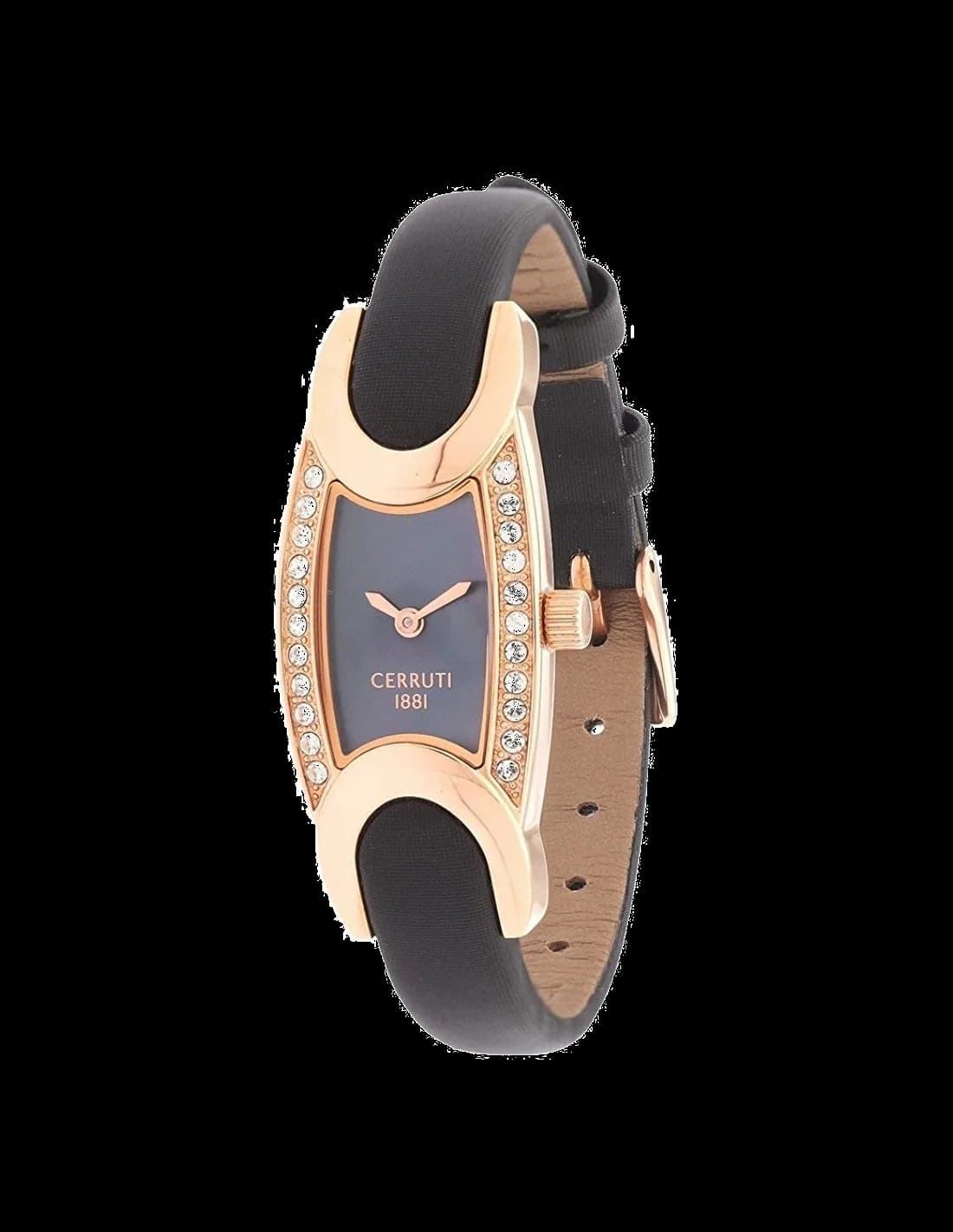 Montre Femme Cerruti 1881 CRO015S222A Bracelet cuir noir vue 2