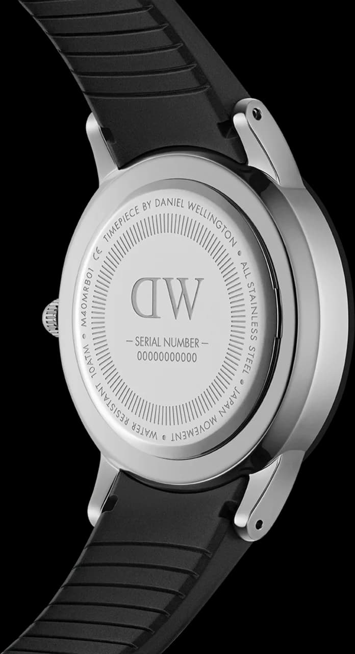 Maillons et fermoir du bracelet silicone, Daniel Wellington DW00100436