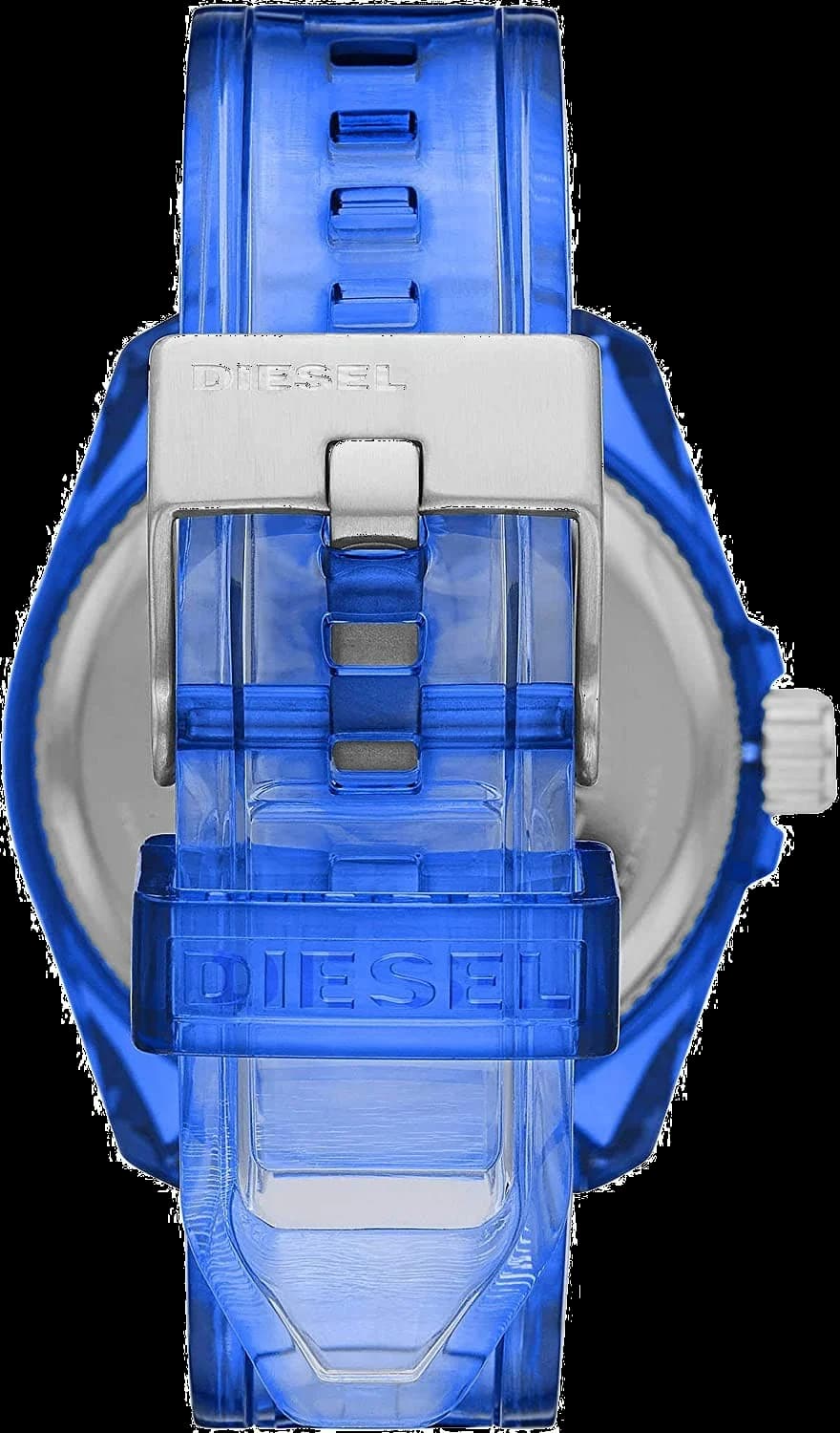 Gros plan sur le cadran bleu de la Diesel DZ1927