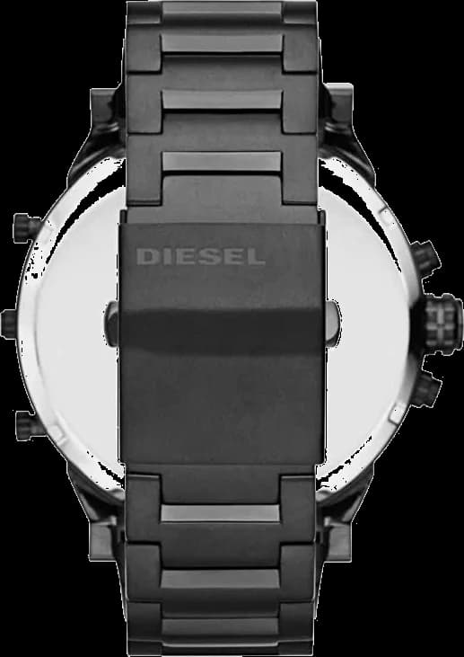 Diesel DZ7395 Black Steel and Copper Multi-Time Zone Men's Watch vue 5