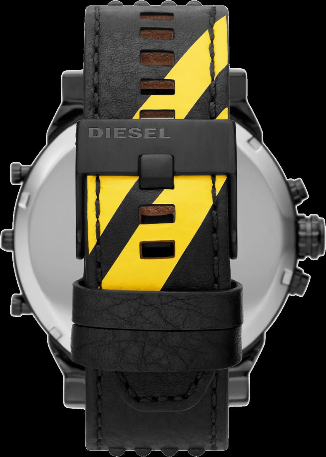 Diesel DZ7451 Big Daddy Oversized Case and Black Leather Strap Watch vue 4