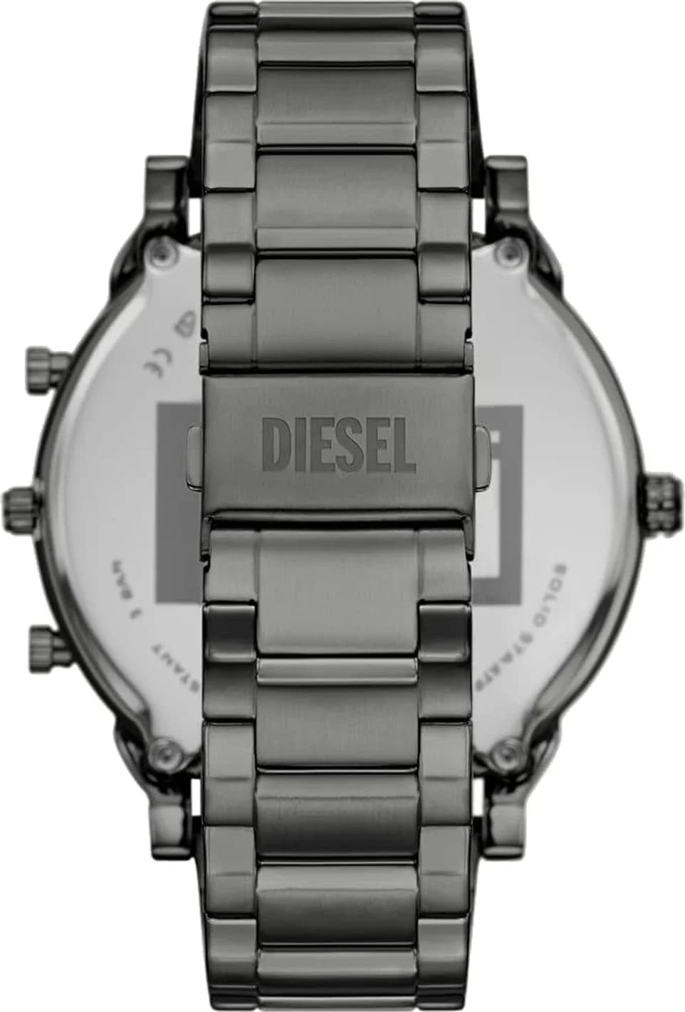 Diesel DZ7488 vue de côté, bracelet acier