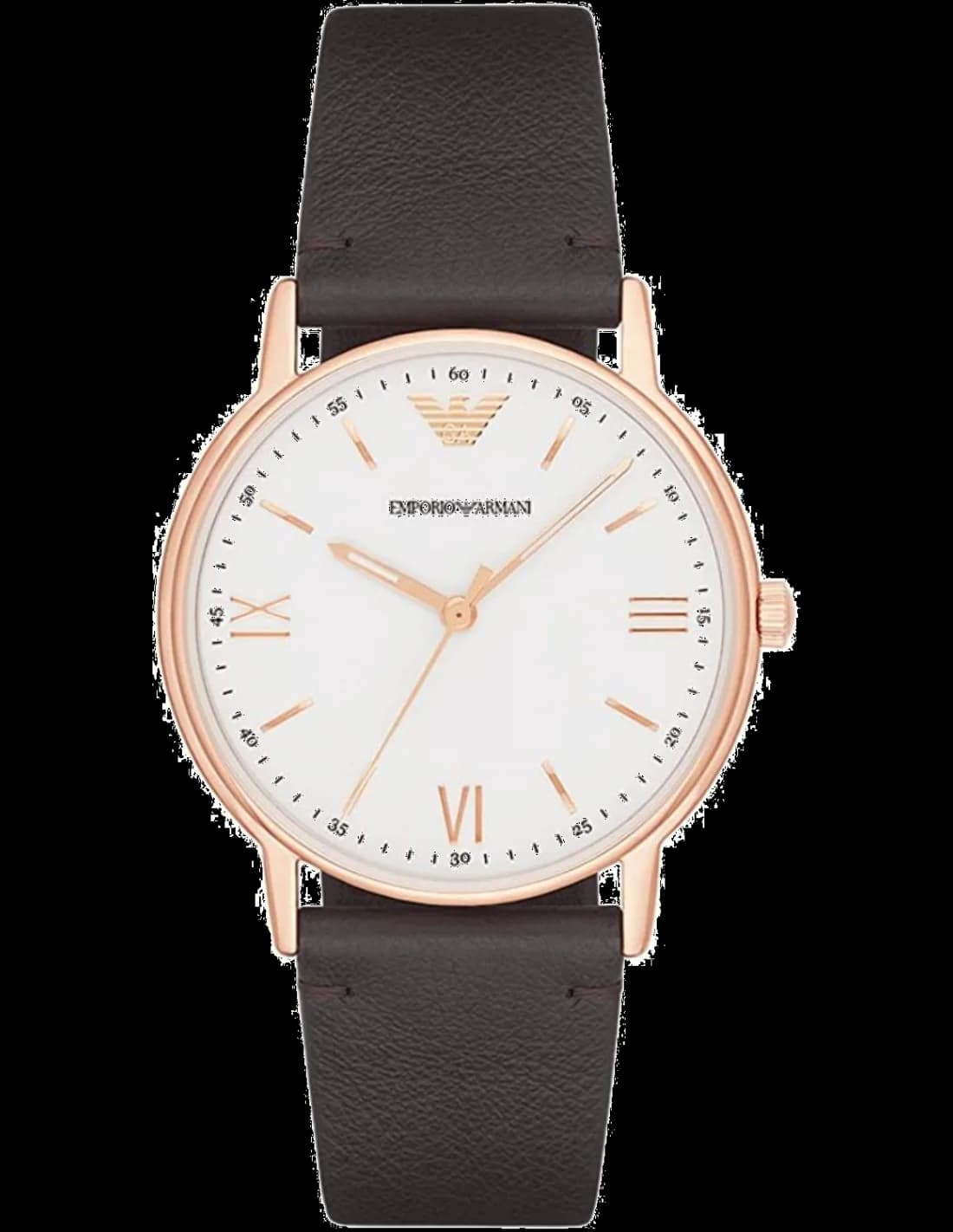 Emporio Armani AR11011 vue de côté, bracelet cuir