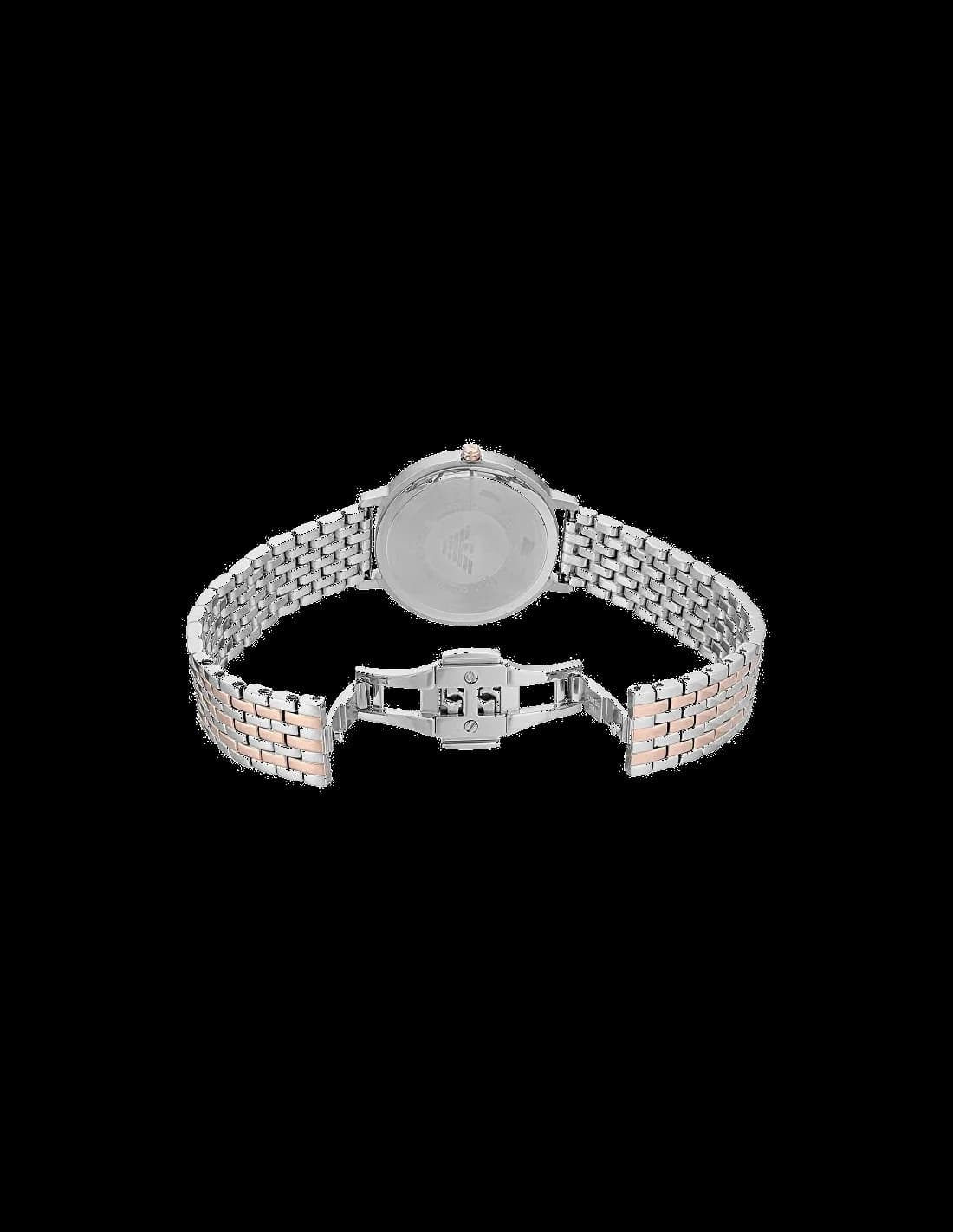 Montre Emporio Armani AR11113 Boîtier Rose Gold et Cuir Gris vue 3