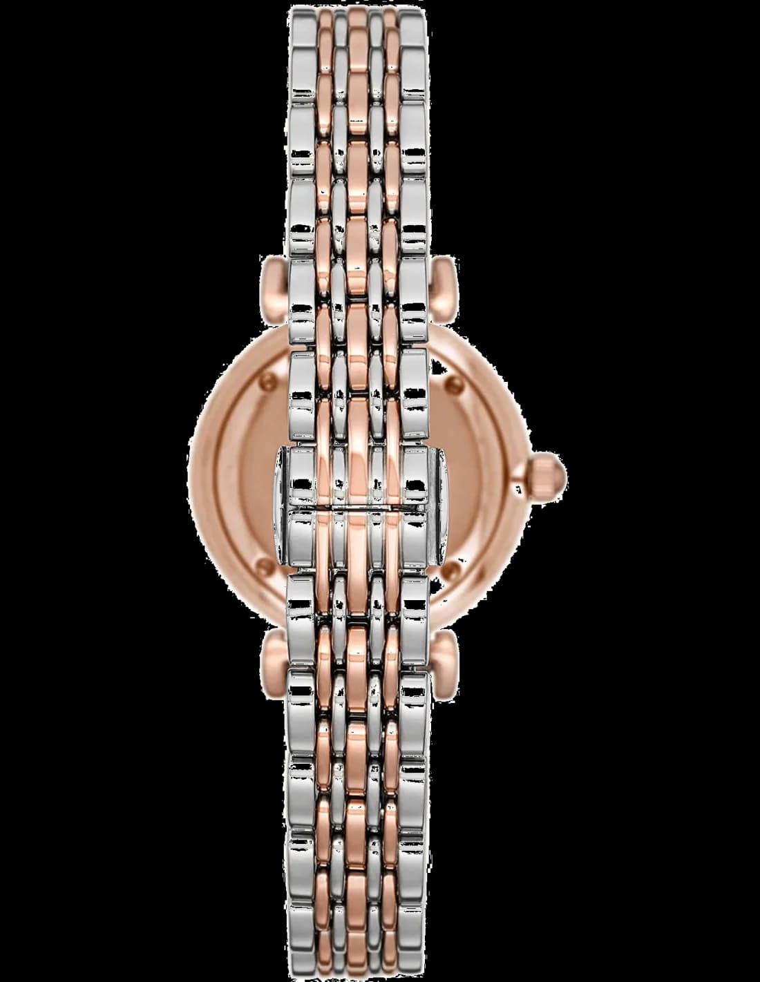 Montre Emporio Armani AR11223 Gianni T-Bar en Acier Rose Gold et maille milanaise vue 3