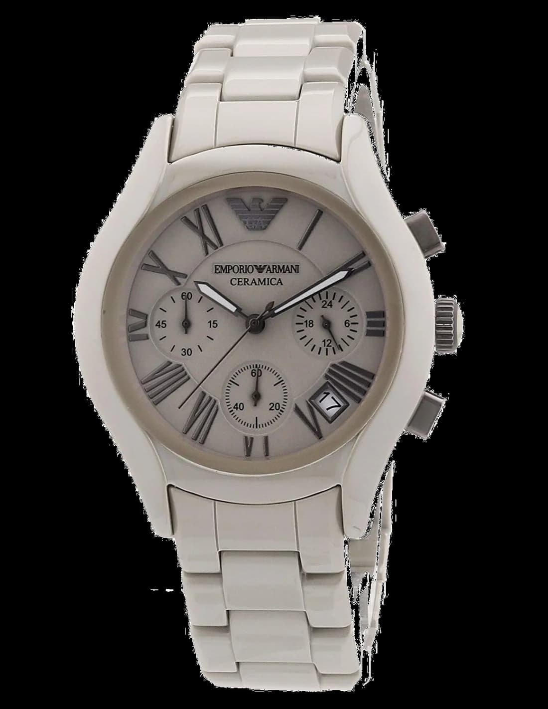 Emporio Armani AR1460 Black Ceramic Chronograph Men's Watch vue 2