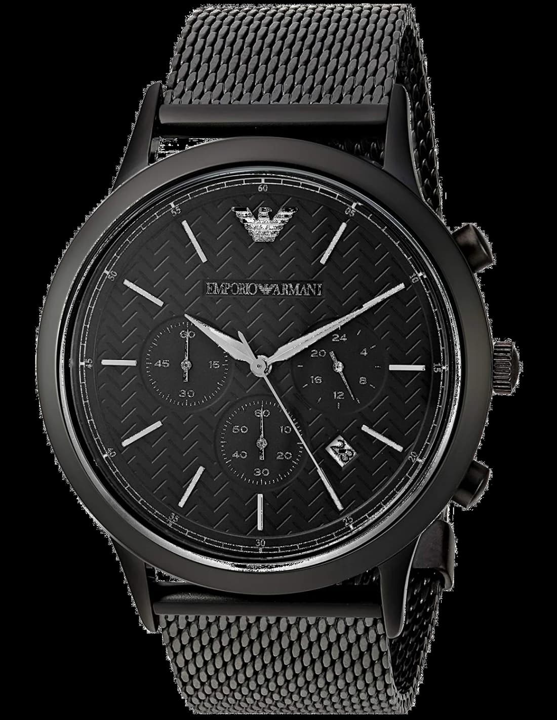 Emporio Armani AR2498 vue de côté, bracelet acier