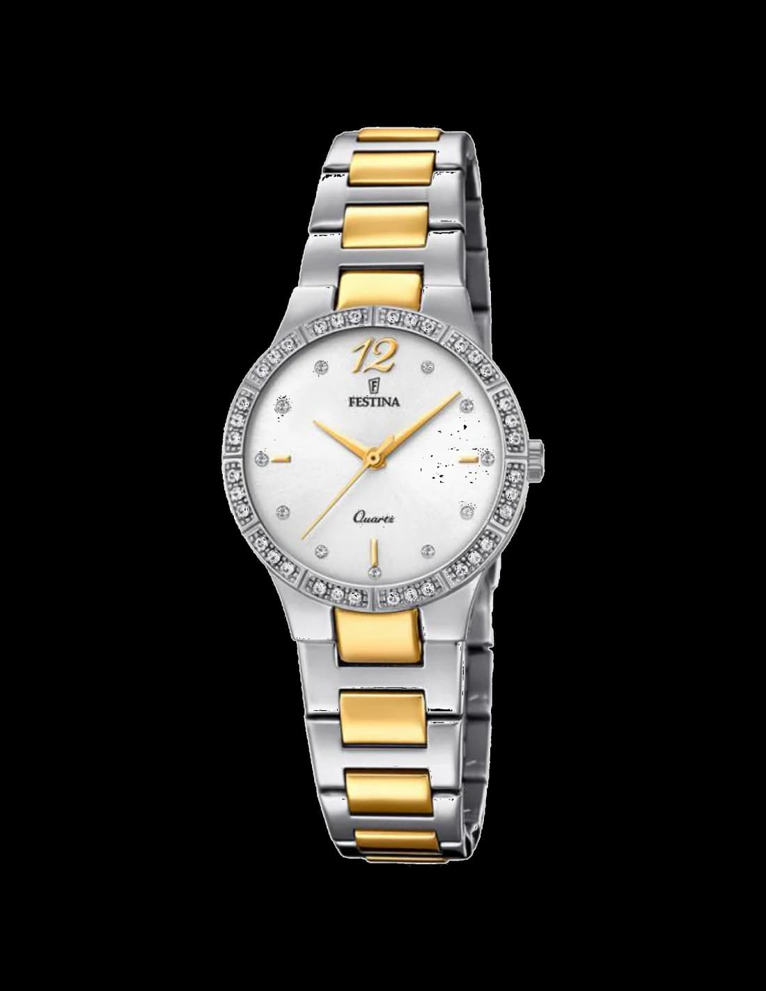Festina F20241/1 Mademoiselle Gold-Plated Steel Women's Watch vue 2