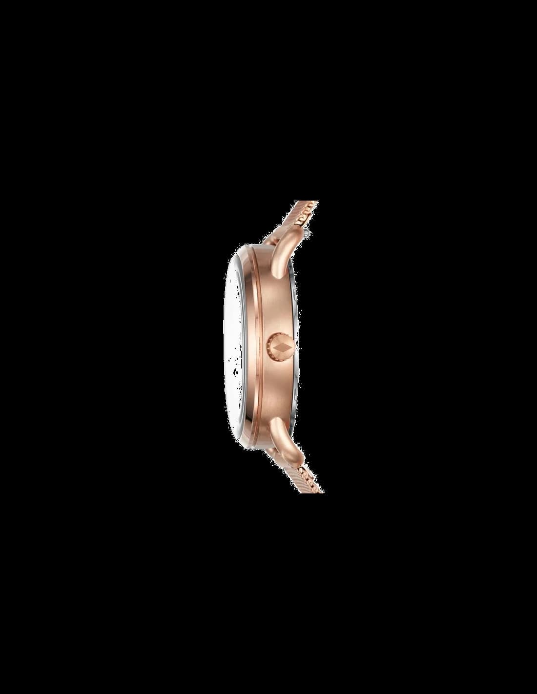 Fossil ES4333 Rose Gold Polished Link Women's Watch vue 3