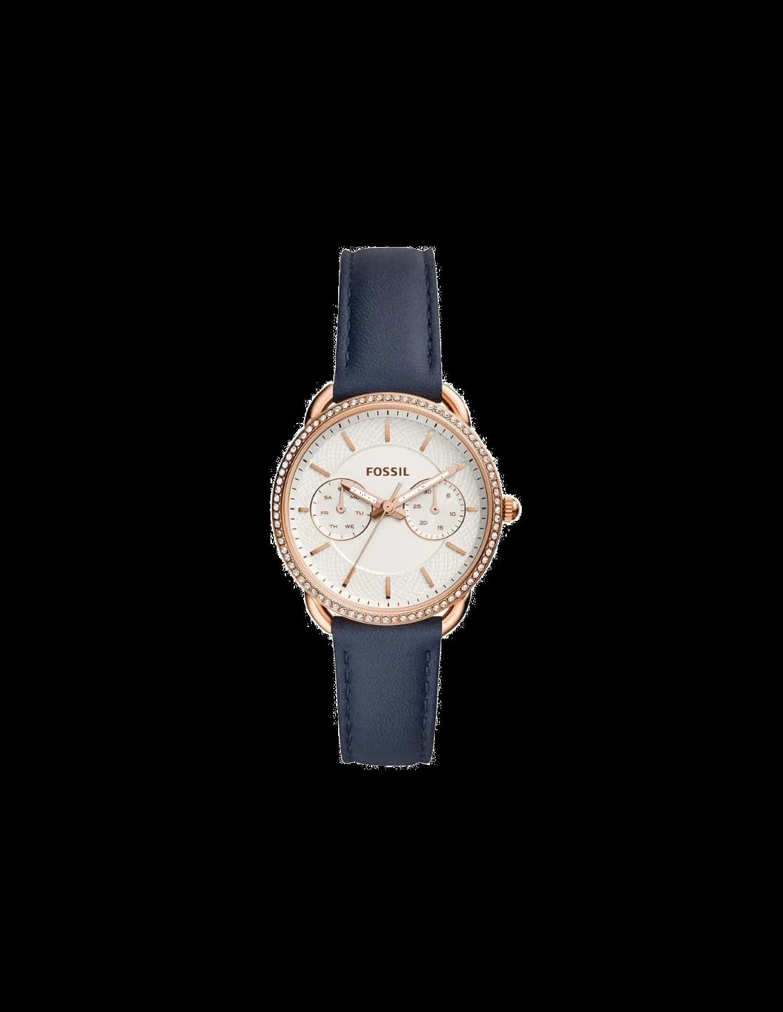 Fossil ES4394 vue de côté, bracelet cuir