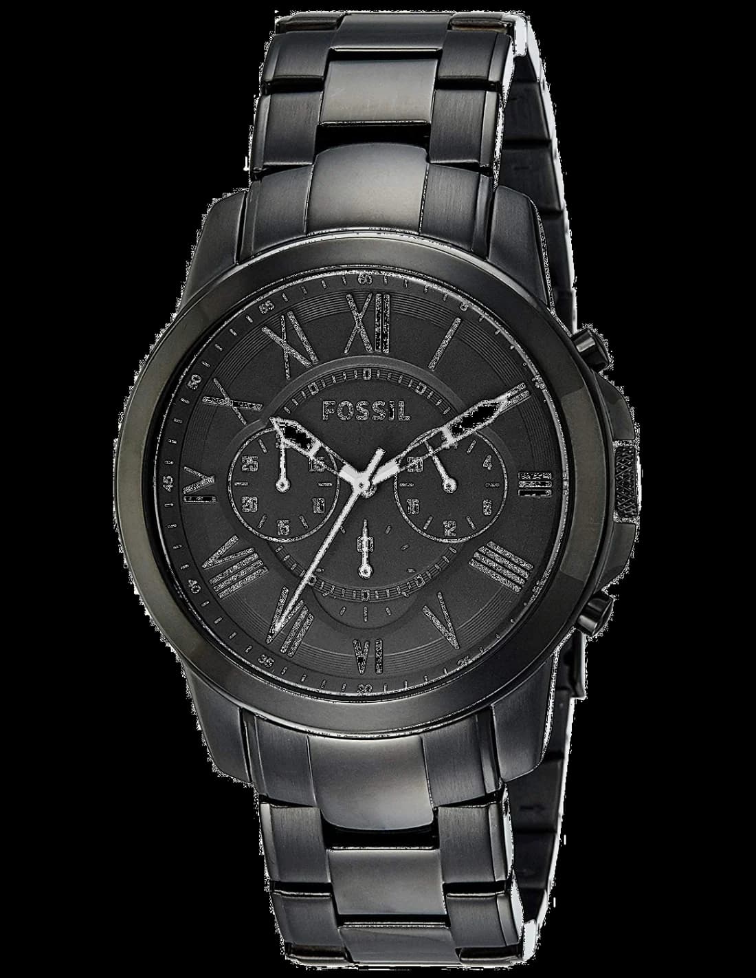 Fossil FS4832 vue de côté, bracelet acier