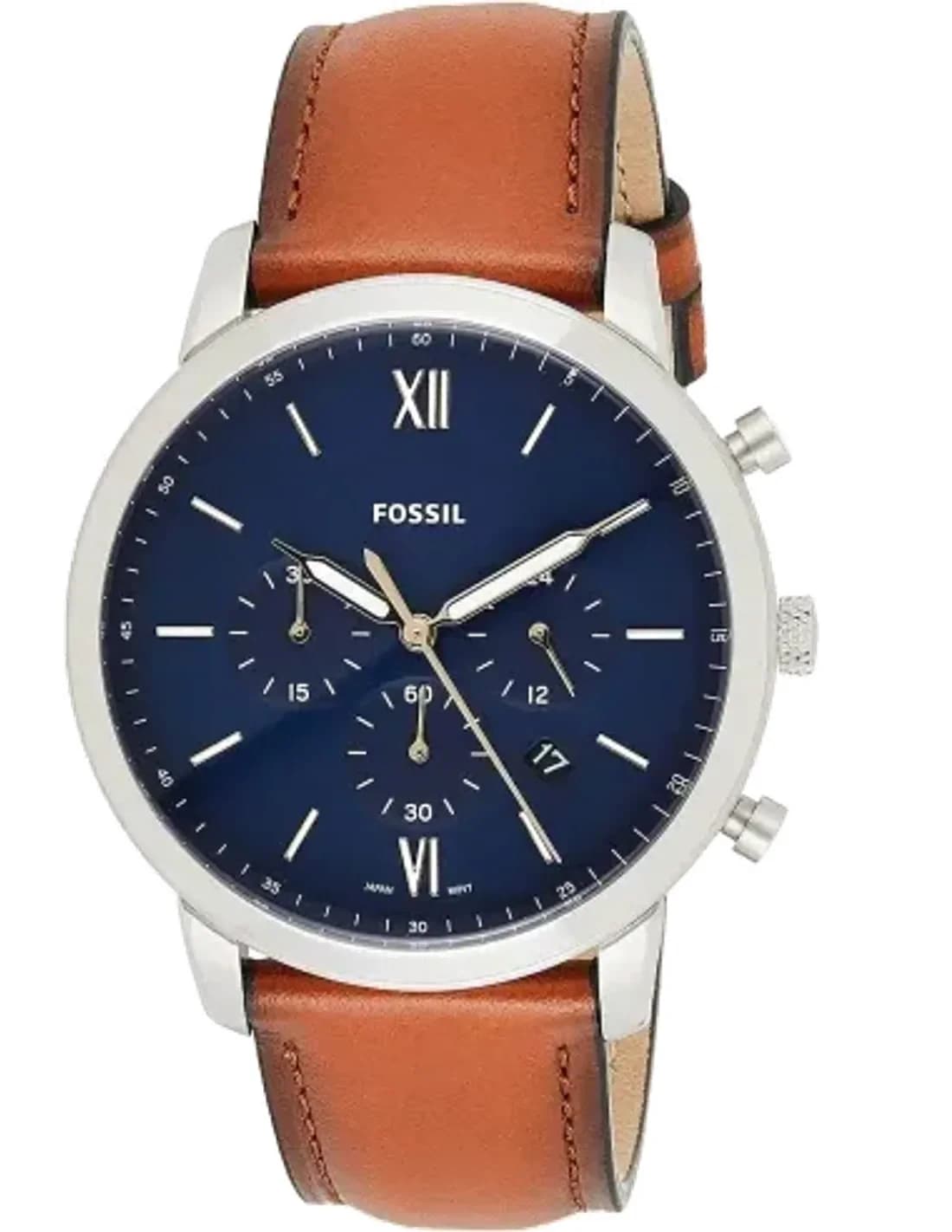 Montre Homme Fossil Neutra FS5453 Bracelet cuir vue 2