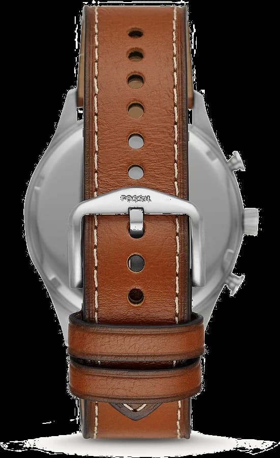 Gros plan sur le cadran bleu de la Fossil FS5607