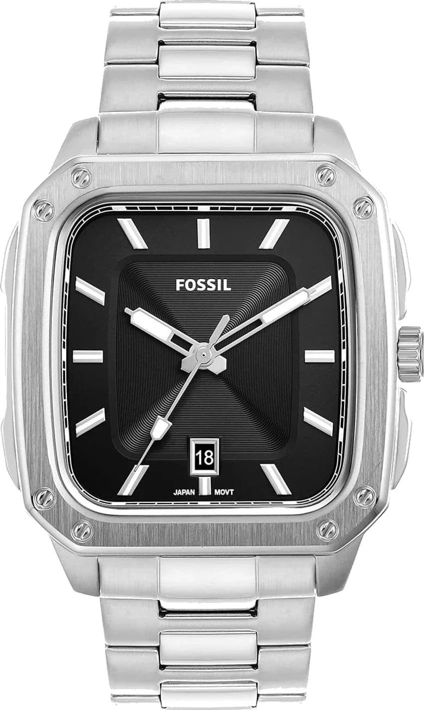 Montre Fossil FS5933 homme cadran noir bracelet acier