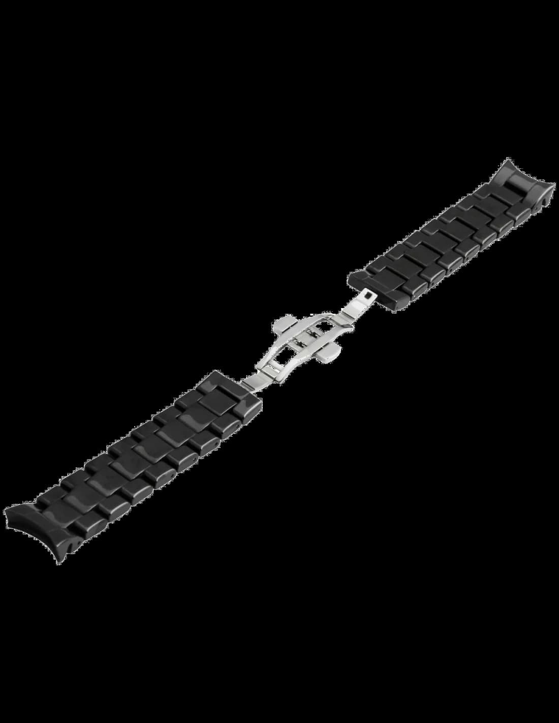 Bracelet de rechange en céramique noire pour montre Emporio Armani AR1400 vue 3