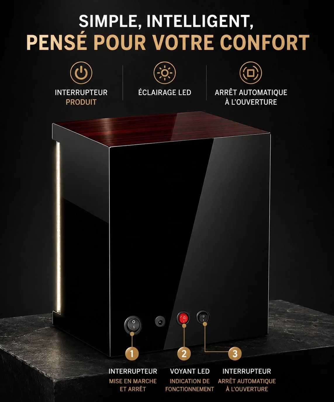 Gasmann 260520-28 côté fond de boîtier marron
