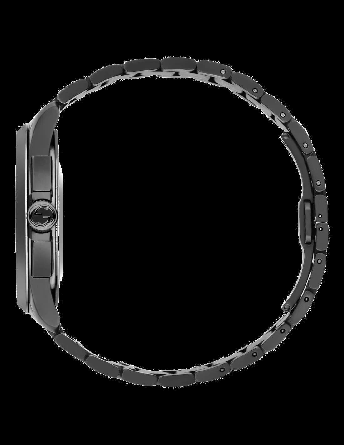 Gucci G-Timeless XL Chrono YA126269 Black Stainless Steel Men's Watch vue 3