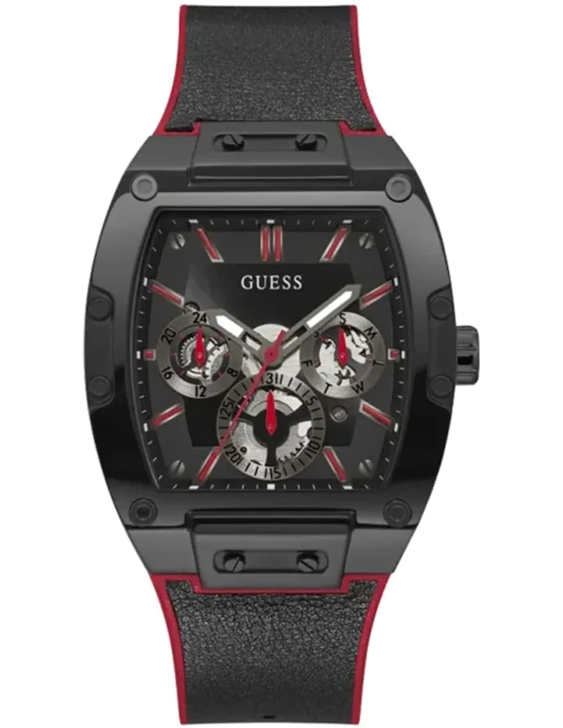 Montre Guess GW0202G7 homme cadran noir bracelet cuir