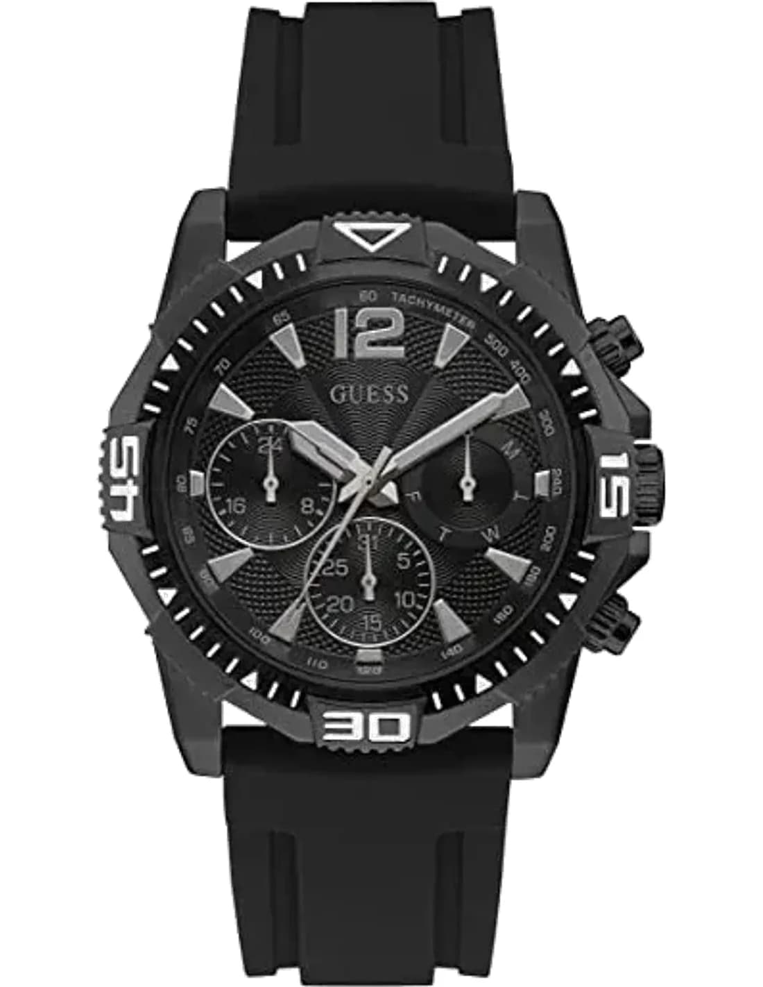 Guess GW0211G3 vue de côté, bracelet silicone