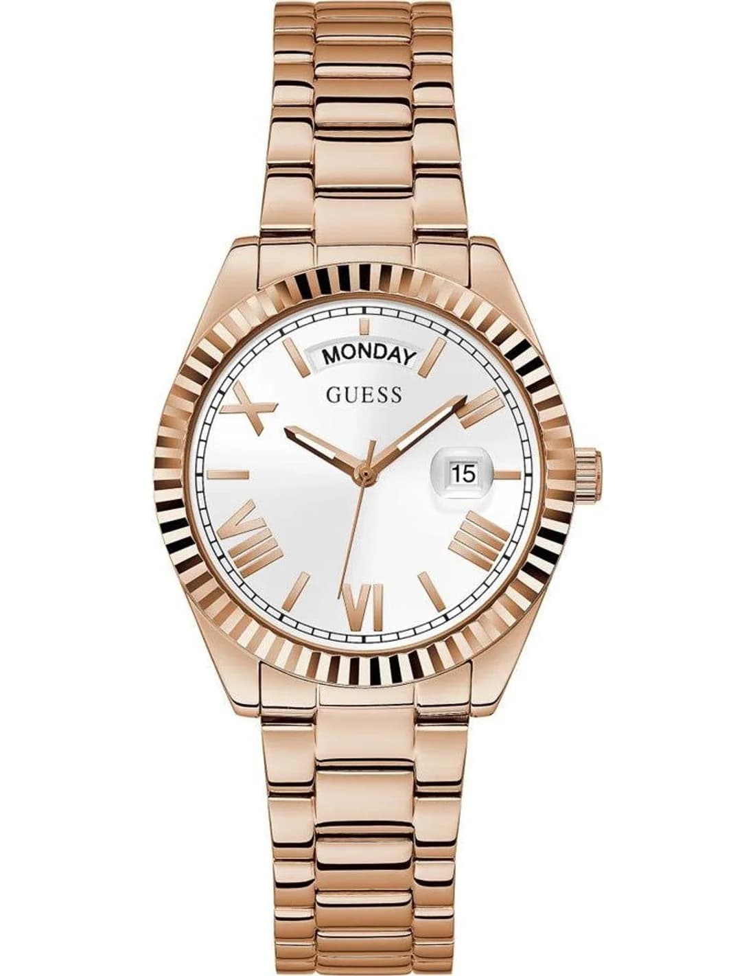 Guess GW0308L3 vue de côté, bracelet acier