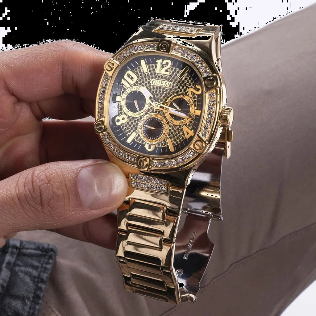 Guess Duke GW0576G2 Gold Steel Multifunction Men's Watch vue 7
