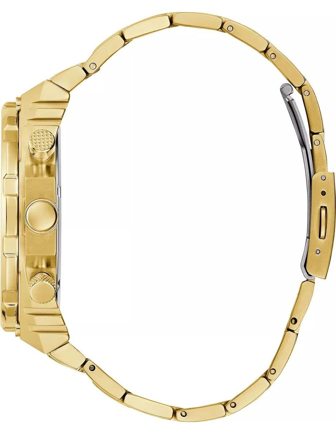 Gros plan sur le cadran or de la Guess GW0632G2