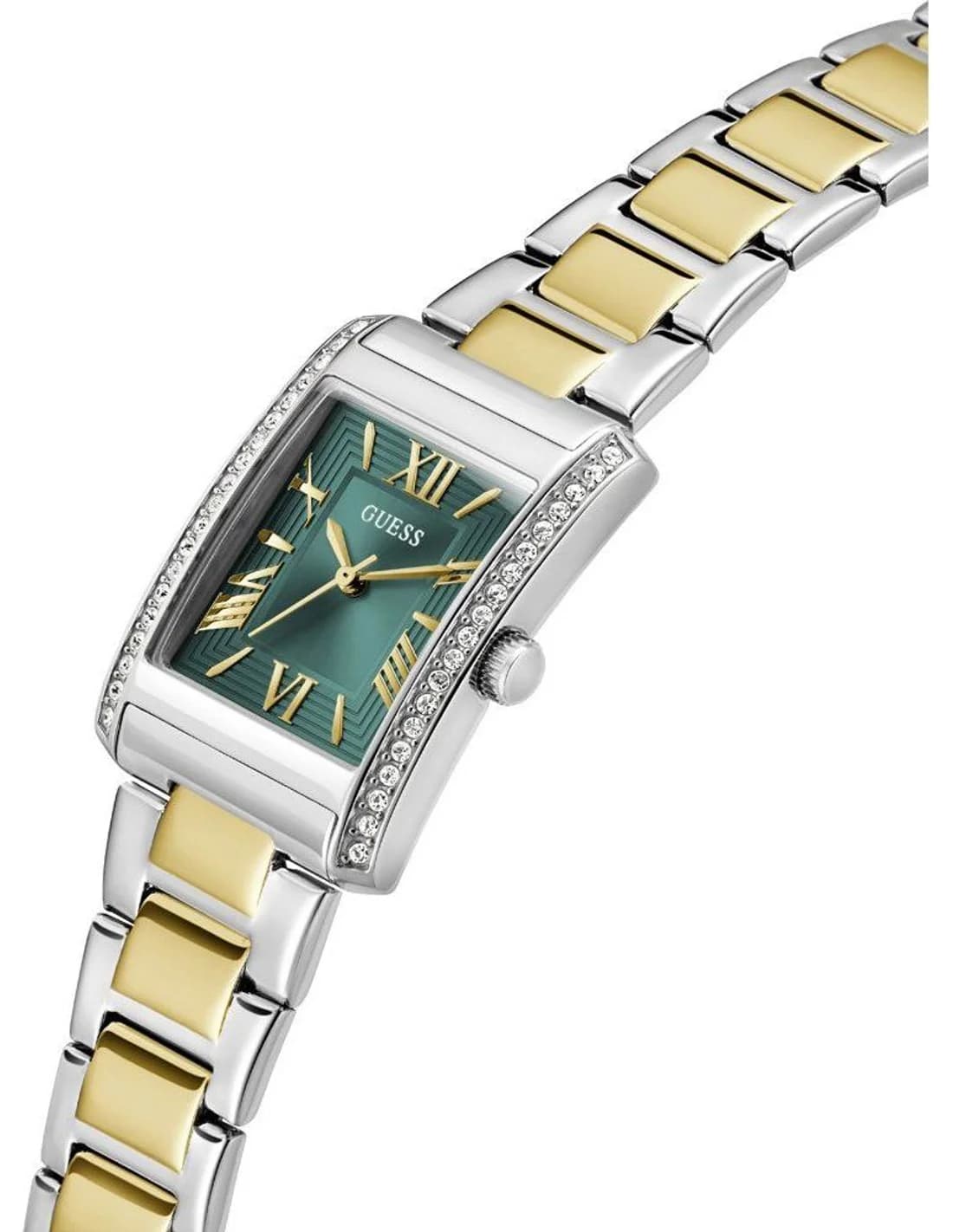 Montre Guess Bonnie GW0874L2 femme argentée, bracelet maillons acier vue 3