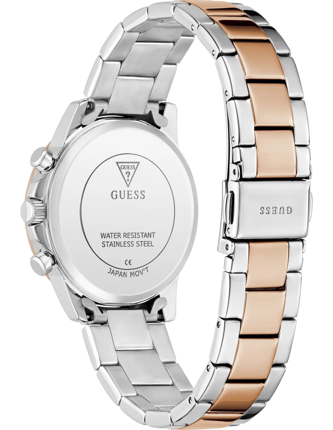 Guess GW0933L5 côté fond de boîtier or rose