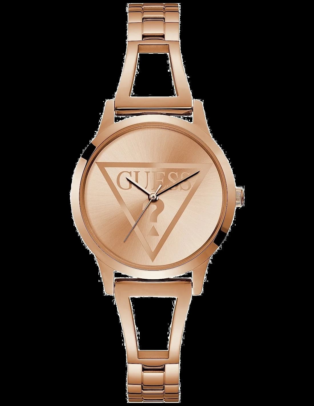 Guess W1145L4 Rose Gold Stainless Steel Link Bracelet Women's Watch vue 2