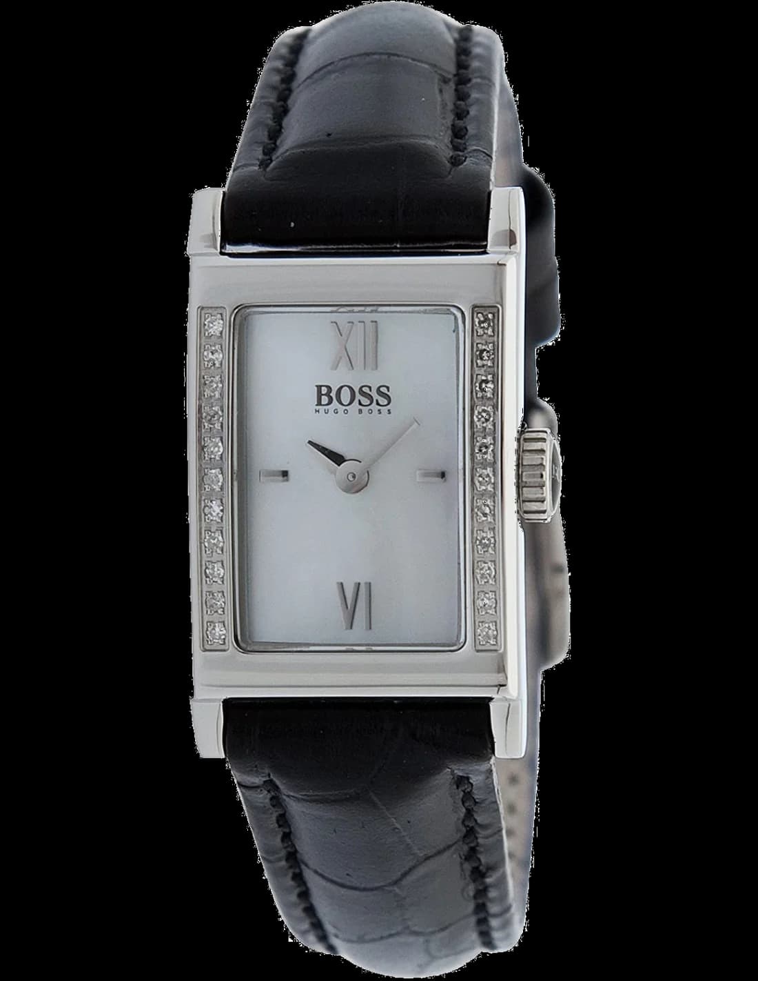 Hugo Boss 1502192 vue de côté, bracelet cuir