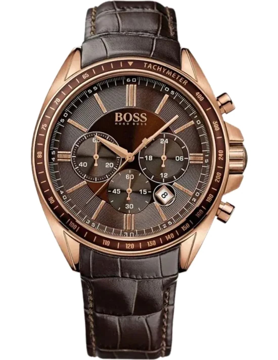 Montre Hugo Boss 1513093 homme cadran marron bracelet cuir