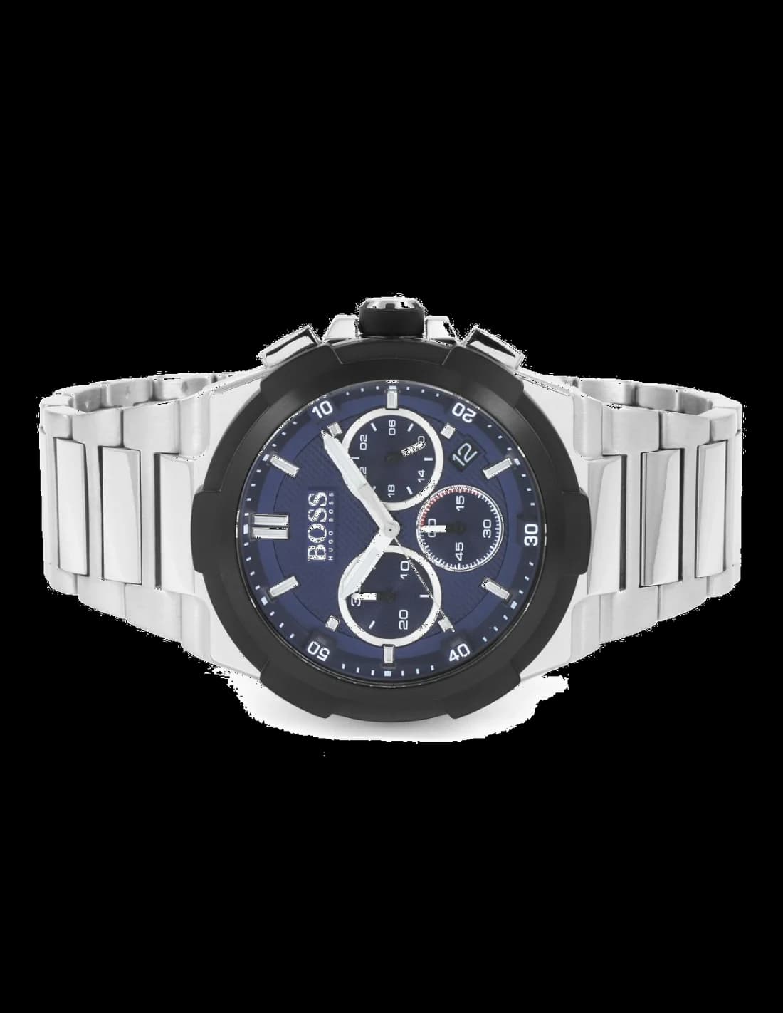 Gros plan sur le cadran bleu de la Hugo Boss 1513360