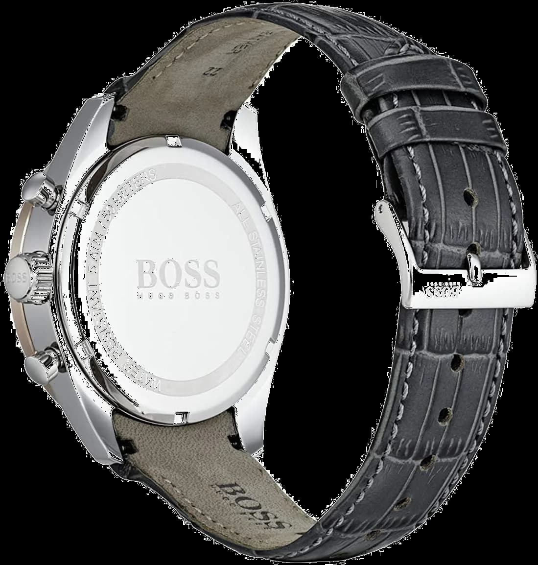 Gros plan sur le cadran gris de la Hugo Boss 1513628
