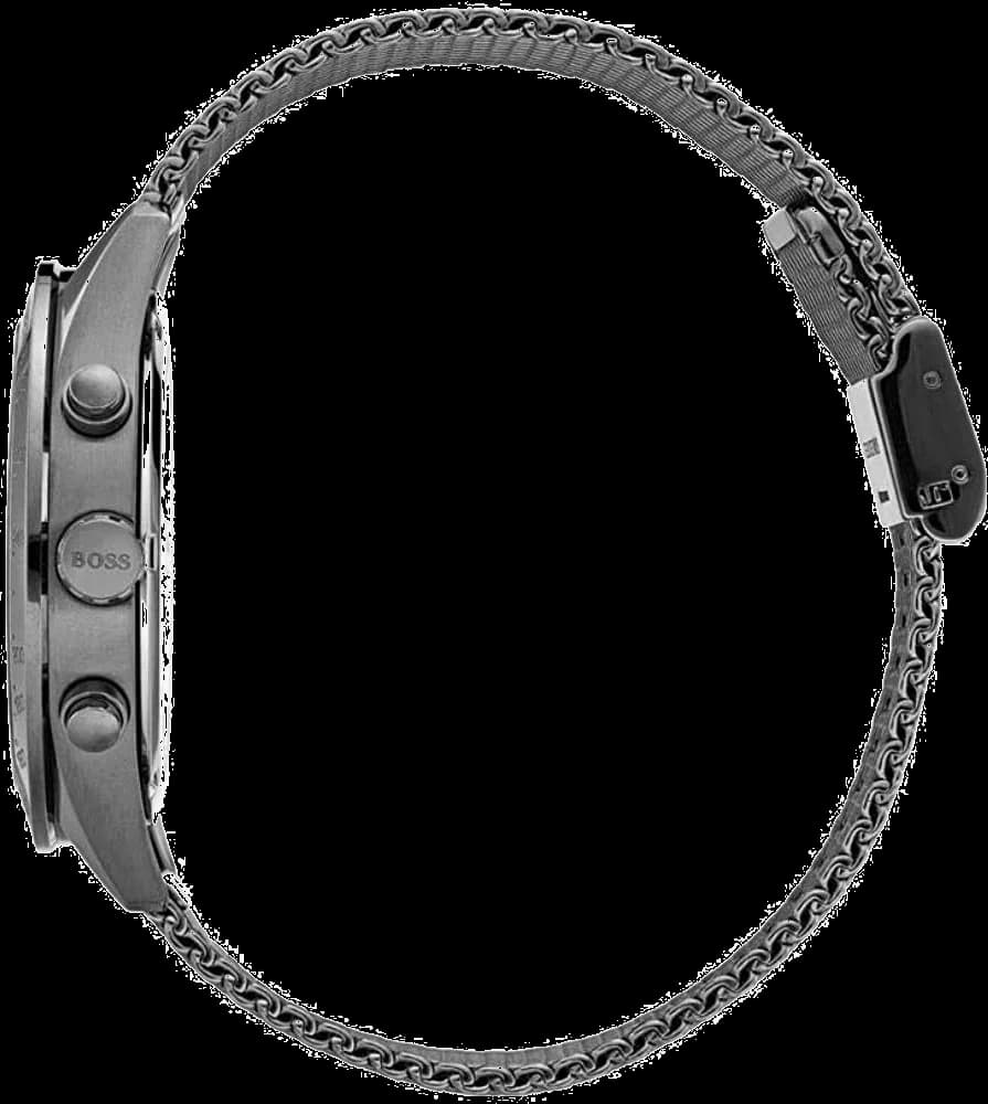 Gros plan sur le cadran gris de la Hugo Boss 1513637
