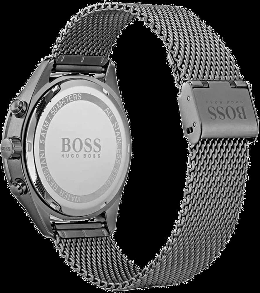 Montre Hugo Boss 1513637 Chronographe Gris Anthracite en Acier vue 4