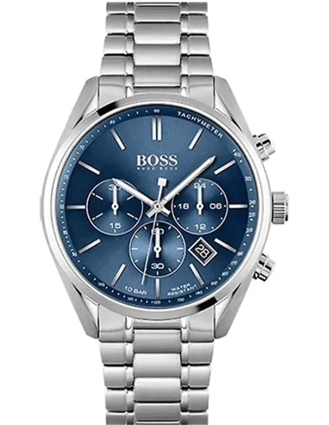 Montre Hugo Boss 1513784 homme cadran bleu bracelet acier