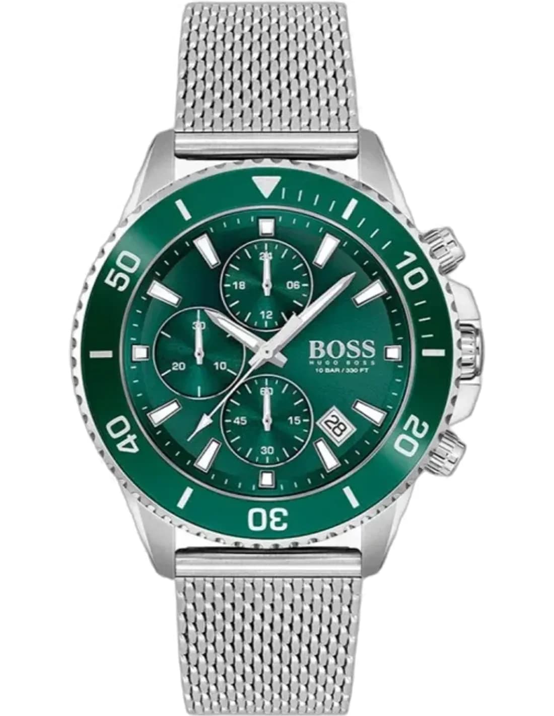 Hugo Boss 1513905 vue de côté, bracelet acier