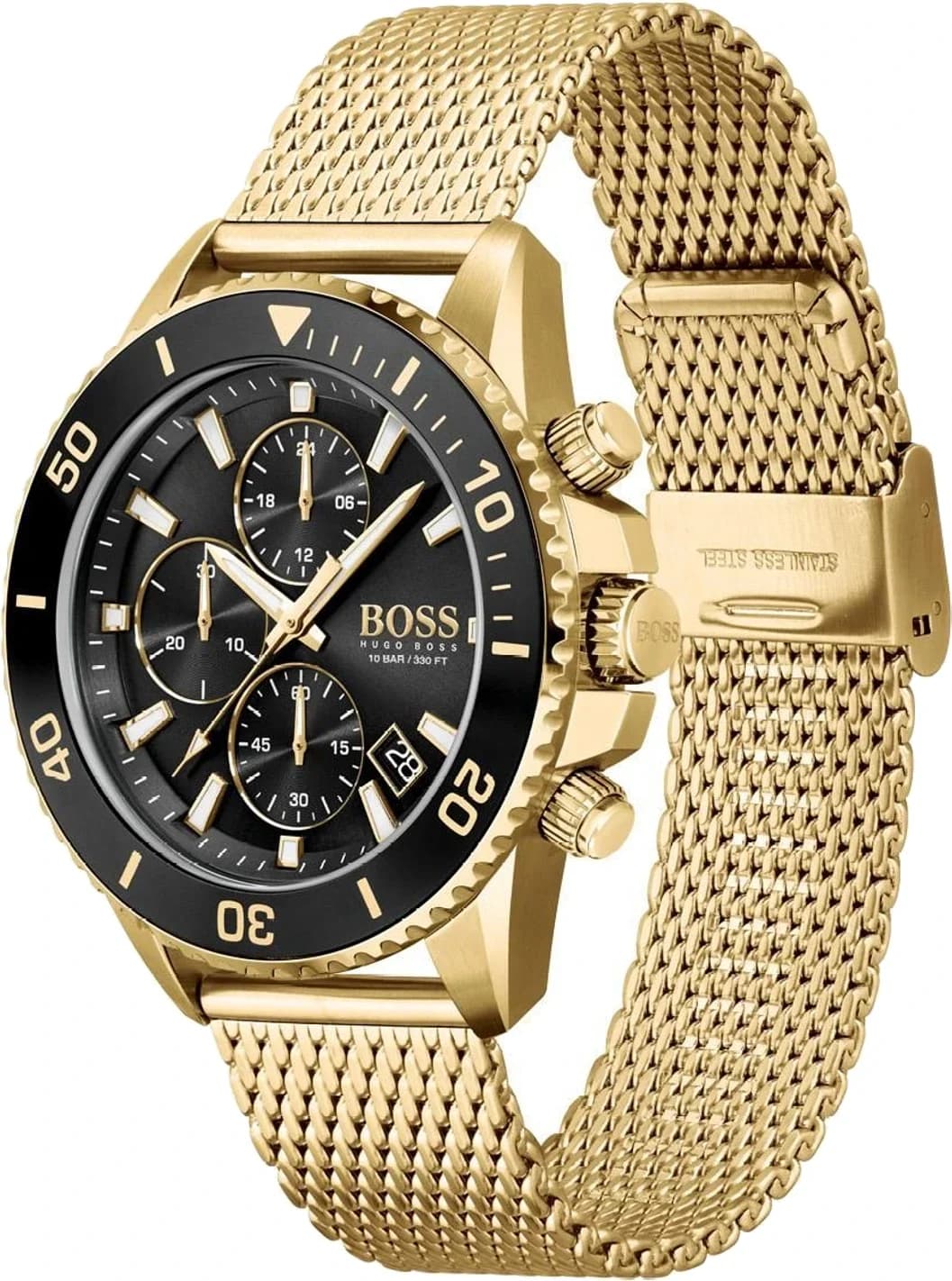 Montre Hugo Boss 1513906 homme détail cadran noir